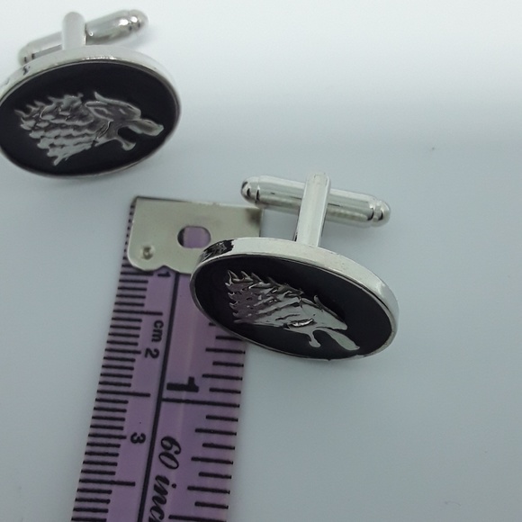 Game of Thrones Stark Cuff Links Winter is Coming - Picture 5 of 5